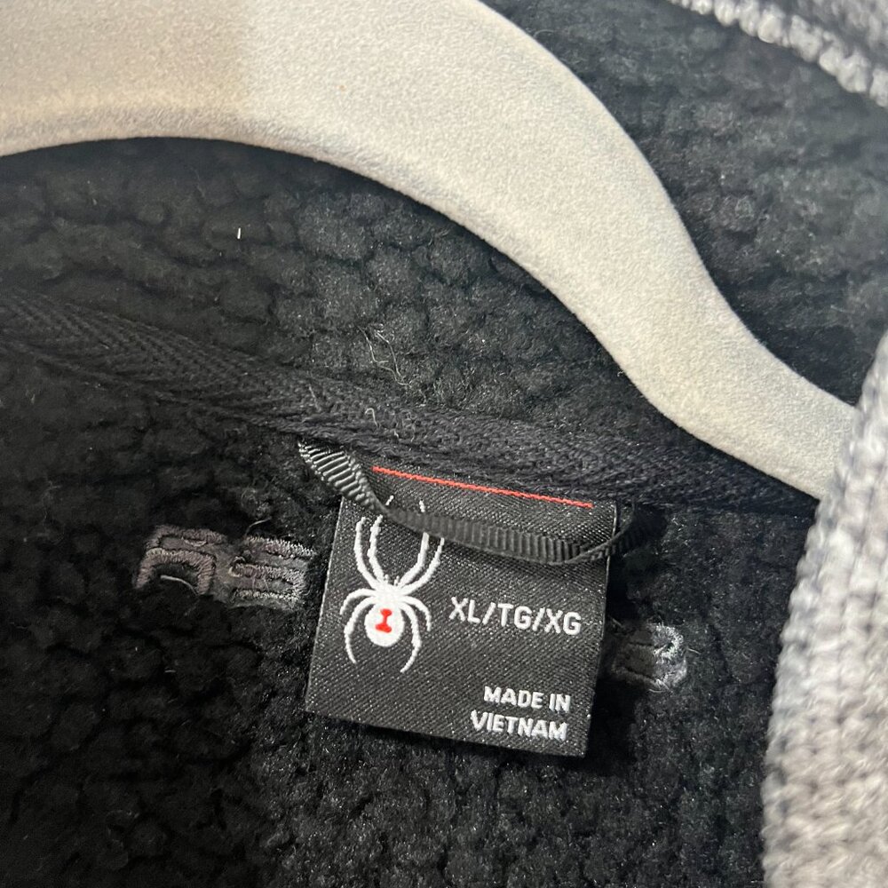 Mens Spyder Full Zip Fleece Jacket – XL – Heather Gray 🕷️❄️ - Picture 3 of 9